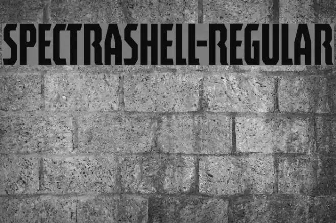 Spectrashell-Regular Font examples