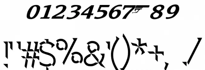 Spectre 007 Font OTHER CHARS