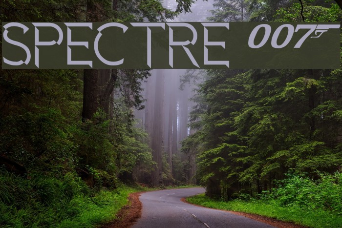 Spectre 007 Font examples