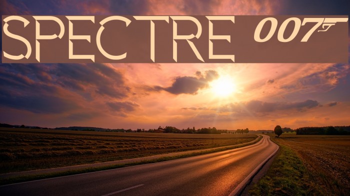 Spectre 007 Font examples