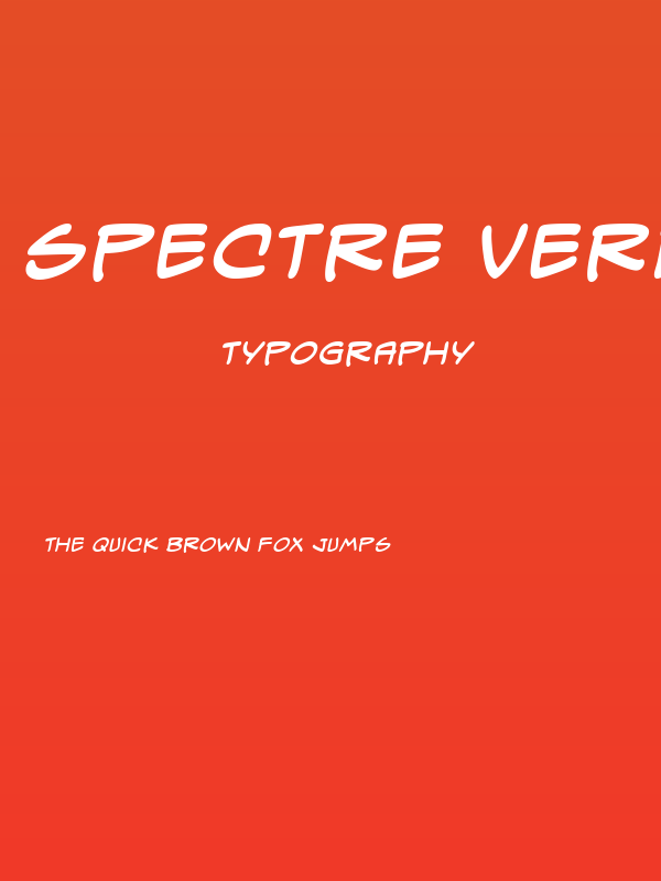 Spectre Verde BB Bold Poster