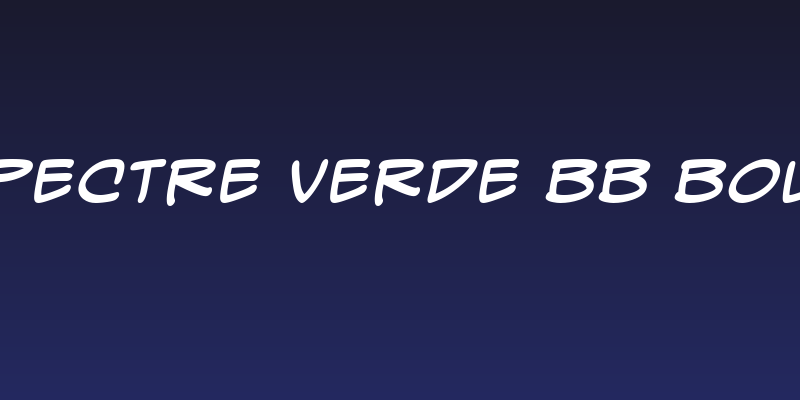 Spectre Verde BB Bold Social Header