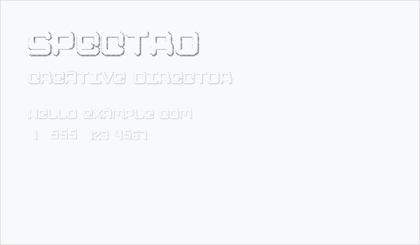 Spectro Business Card