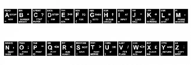 Spectrum フォント 大文字