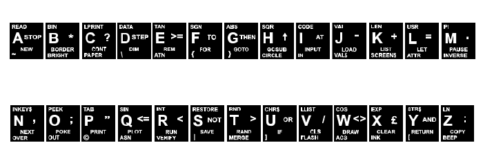 Spectrum Font LOWERCASE