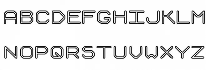 Speculum Outline Шрифта ВЕРХНИЙ