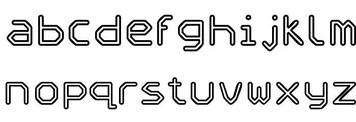 Speculum Outline Font LOWERCASE