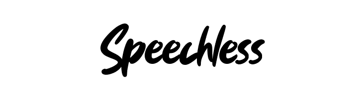 Speechless  Скачать бесплатные шрифты