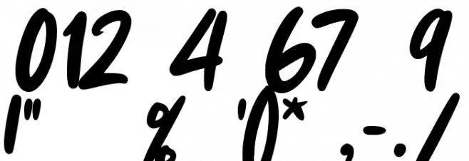 Speechless Font OTHER CHARS