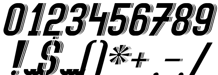 Speed+2 Font OTHER CHARS