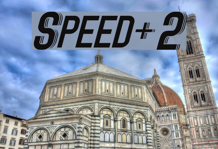 Speed+2 Font examples