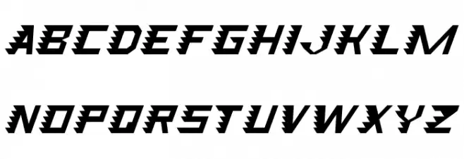 Speed Attack Demo Italic خط أحرف كبيرة