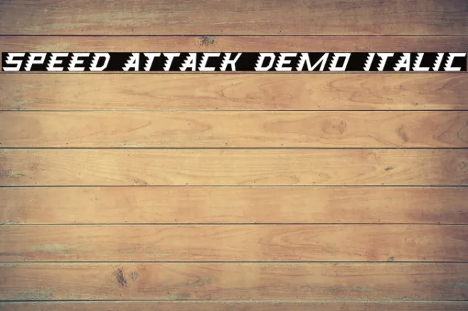 Speed Attack Demo Italic Example 3