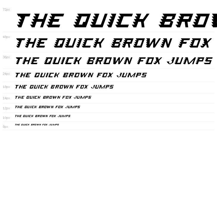 Speed Attack Demo Italic Waterfall