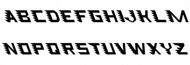 Speed Attack Demo Left Italic Polices MAJUSCULES