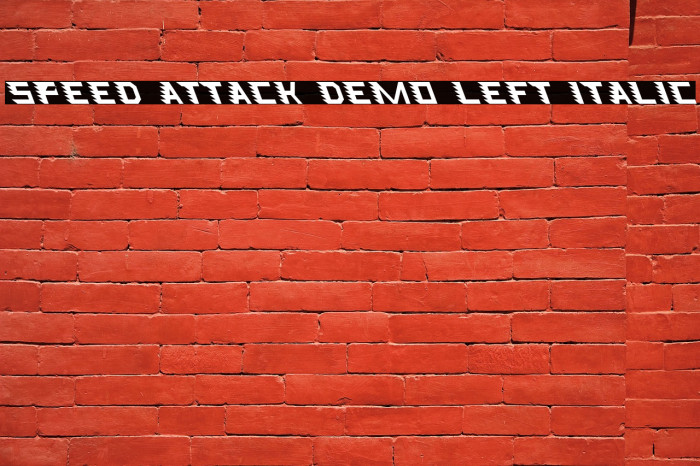 Speed Attack Demo Left Italic Example 2