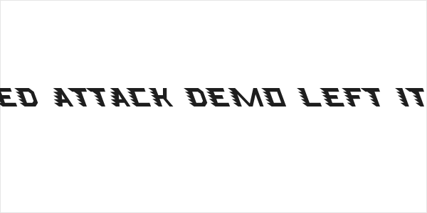 Speed Attack Demo Left Italic Logo