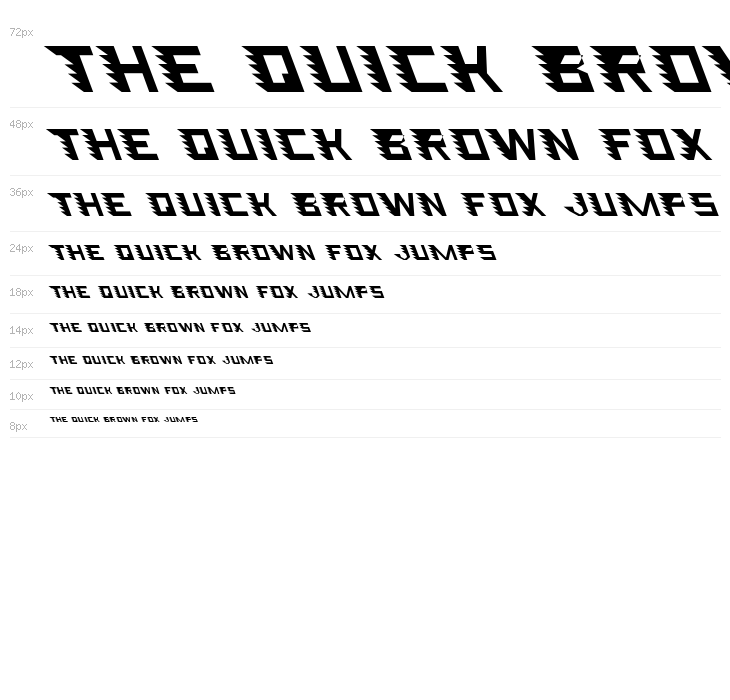 Speed Attack Demo Left Italic Waterfall