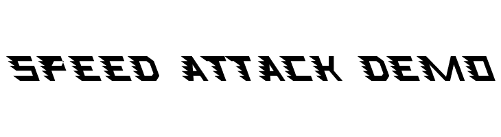 Speed Attack Demo  font caratteri gratis