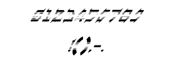 Speed Bolt Regular Font OTHER CHARS