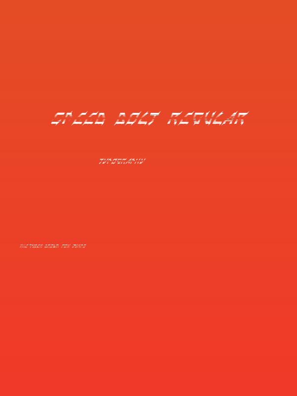 Speed Bolt Regular Poster