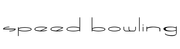 Speed Bowling Font