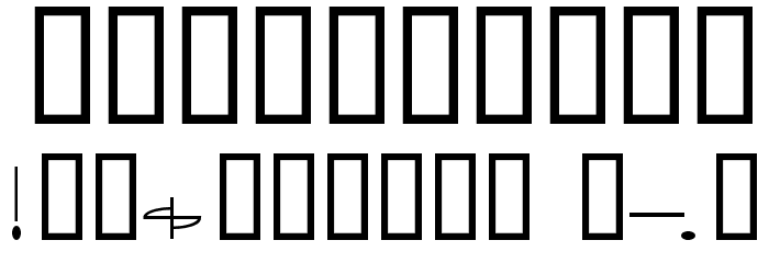 Speed Bowling Font OTHER CHARS