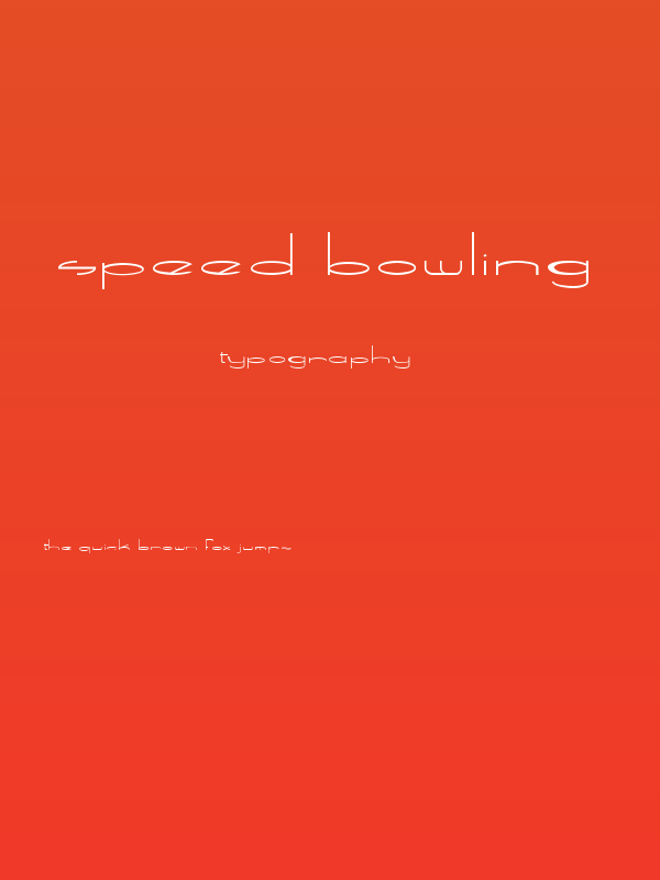 Speed Bowling Poster