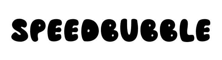 Speed Bubble  Free Fonts Download