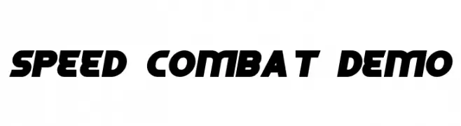 Speed Combat Demo  Fuentes Gratis Descargar