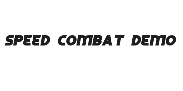 Speed Combat Demo Logo