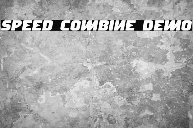 Speed Combine Demo خط examples