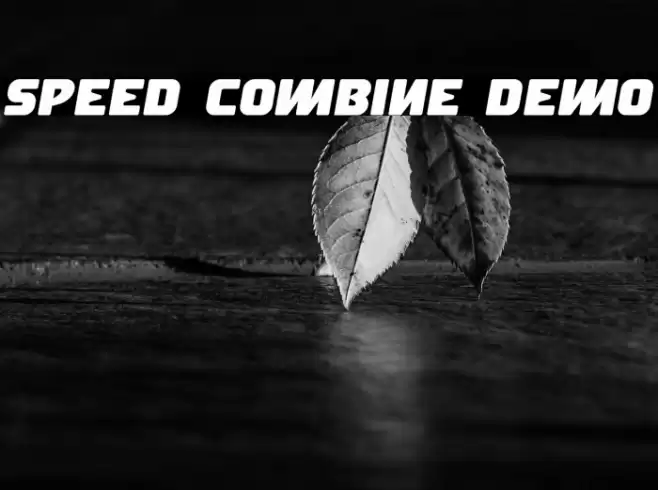 Speed Combine Demo خط examples