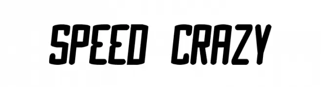 Speed Crazy  नि: शुल्क फ़ॉन्ट्स डाउनलोड