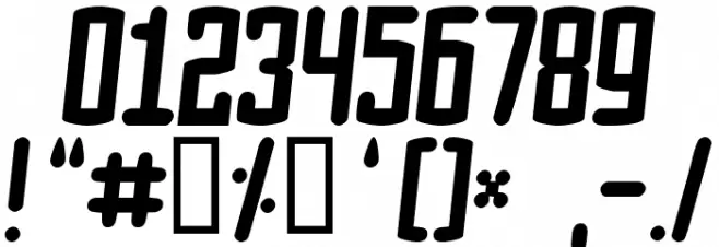 Speed Crazy Font OTHER CHARS