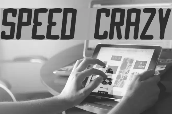 Speed Crazy Font examples