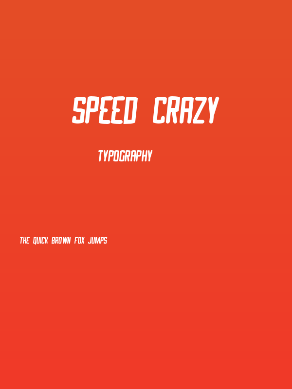 Speed Crazy Poster