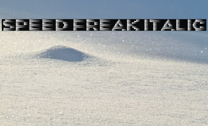 Speed Freak Italic Example 2