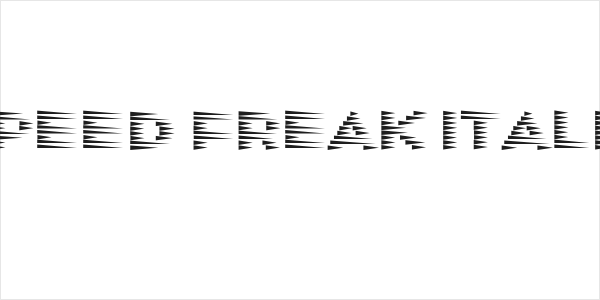 Speed Freak Italic Logo