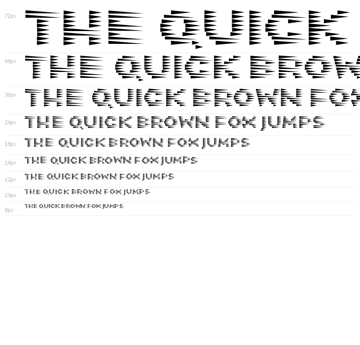 Speed Freak Italic Waterfall