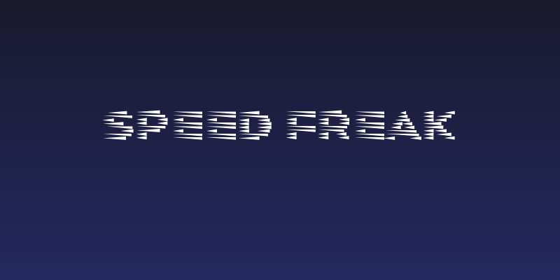 Speed Freak Social Header
