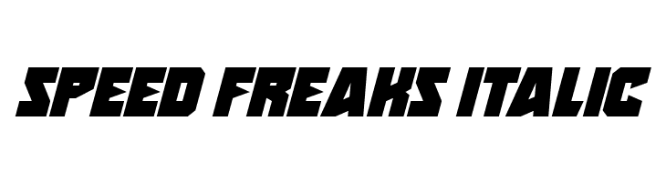 Speed Freaks Italic Font