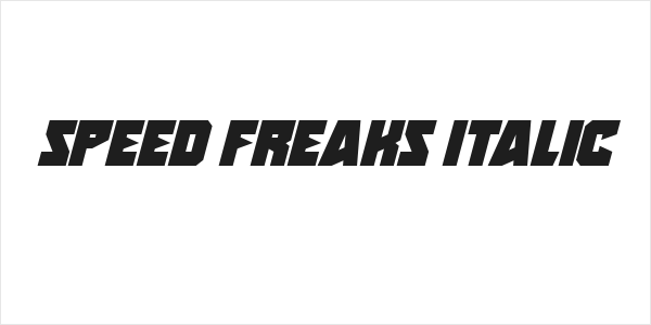 Speed Freaks Italic Logo
