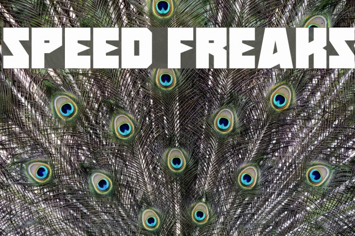 Speed Freaks Font examples