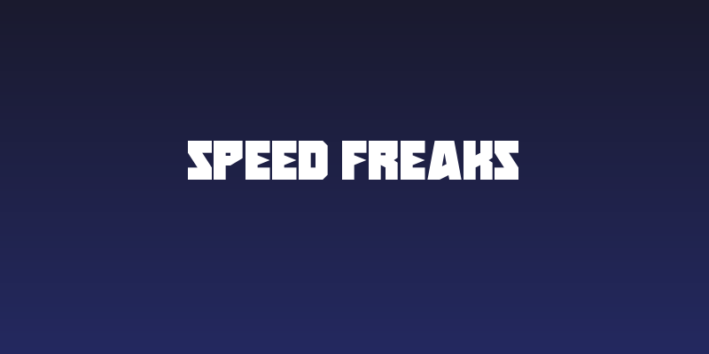 Speed Freaks Social Header