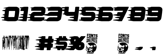Speed Grams Font OTHER CHARS