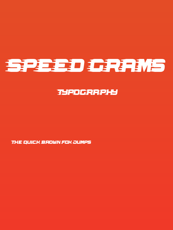 Speed Grams Poster