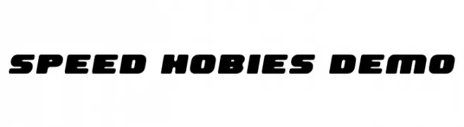 Speed Hobies Demo  Fuentes Gratis Descargar