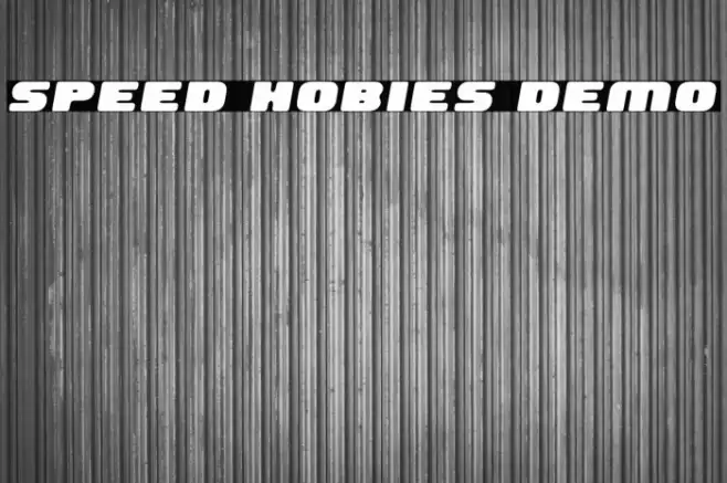 Speed Hobies Demo फ़ॉन्ट examples