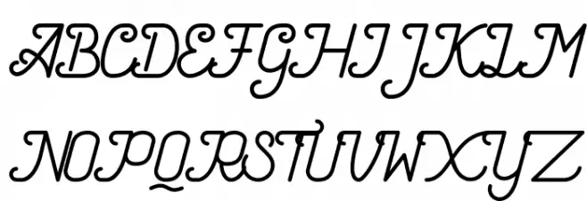 Speed Line DEMO Schriftart Groß